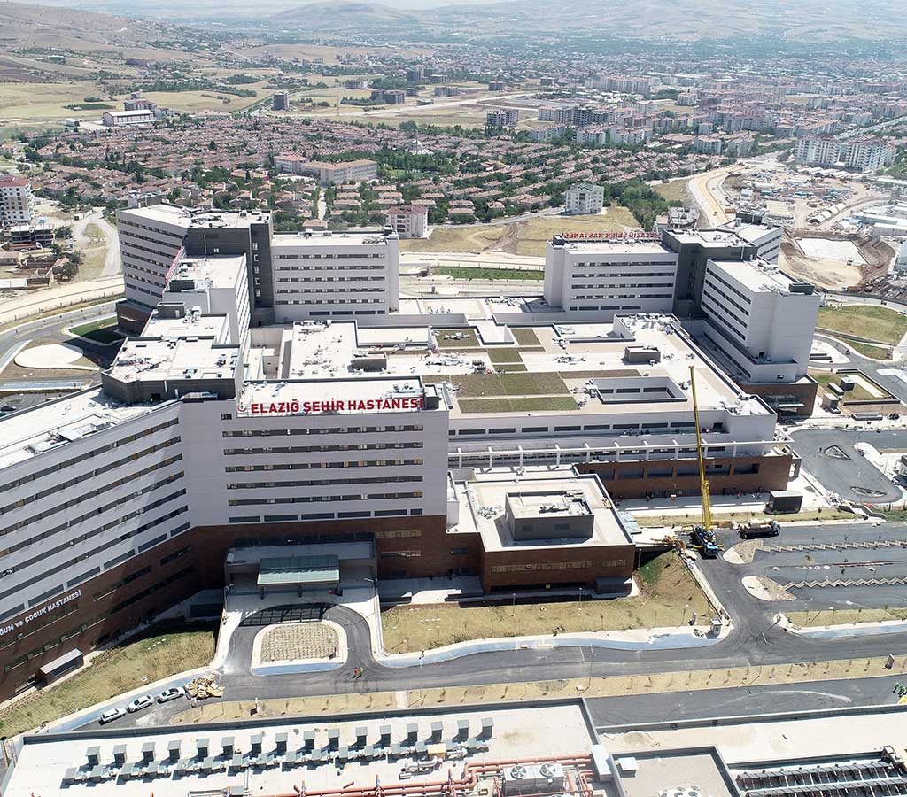 Elazığ City Hospital Bauarbeiten für gasförmige Löschsysteme von A-Pro Engineering